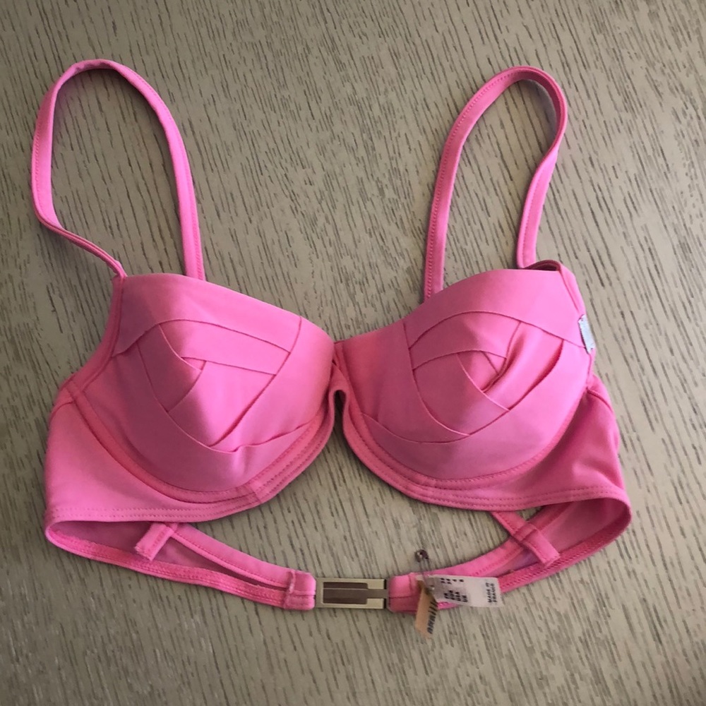 John Galliano Vintage bikini pink top Size 4
